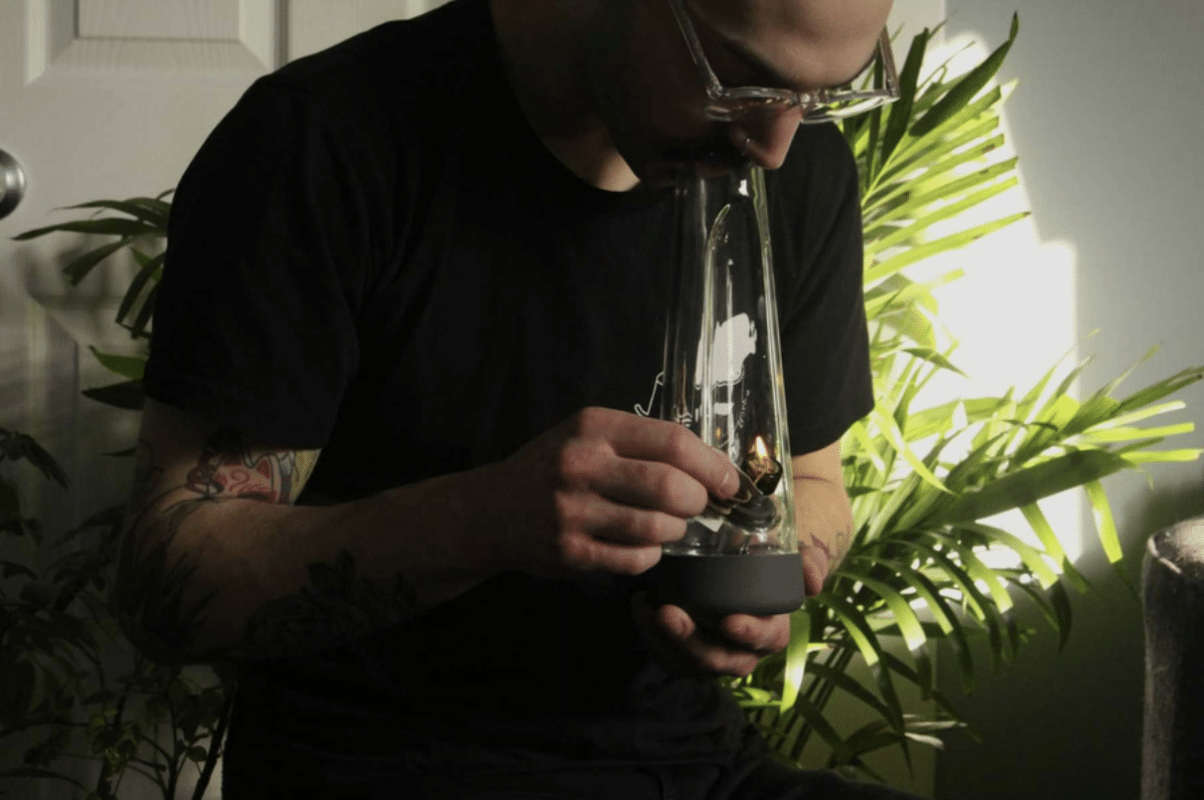 Smoking Marijuana From Bong
